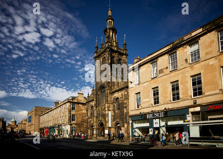 Centro storico di Edimburgo, Scozia Agostino Chiesa unita su George IV Bridge una categoria B edificio elencato Foto Stock