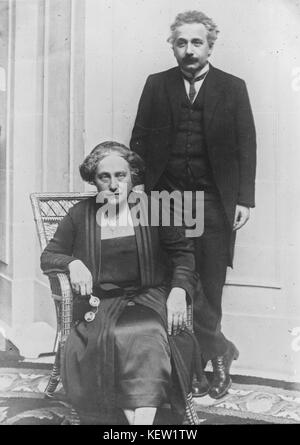Elsa u Albert Einstein 1923 Foto Stock