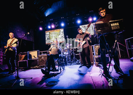 Newcastle, Regno Unito. 23 Ott, 2017. La caduta di eseguire sul palco a caldaia shop, Newcastle upon Tyne. 23/10/17 credito: thomas jackson/alamy live news Foto Stock