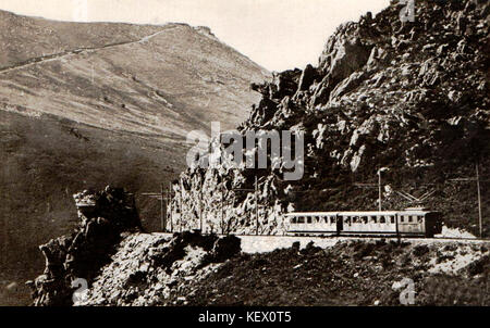 Chemin de fer de la Rhune Le train Foto Stock