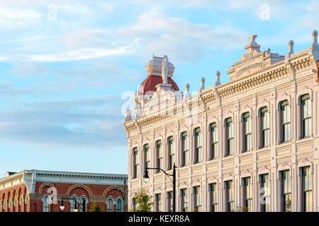 Stati Uniti, Alabama, Montgomery. Steiner-Lobman Building all'angolo tra Commerce e Tallapoosa Street, centro storico. Foto Stock