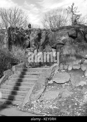 Stairway to Nowhere, al Central Park di New York Foto Stock
