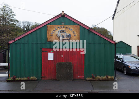 Capannone di stagno 1940s Museum a Laugharne, Carmarthenshire, Galles Foto Stock