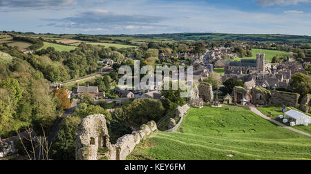 Corfe Castle village, Dorset. Foto Stock