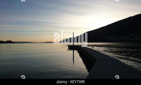 Il Lago di Biel in autunno Foto Stock