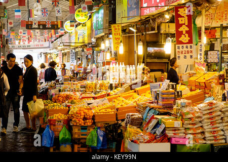 Jeju mercato dongmun Foto Stock