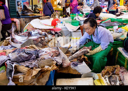 Jeju mercato dongmun Foto Stock