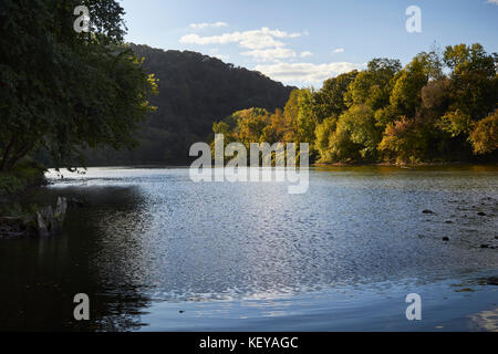 Il fiume youghiogheny a Boston, Pennsylvania, Stati Uniti d'America Foto Stock