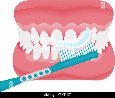 Denti finti a bocca aperta Foto stock - Alamy