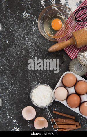 Ricetta di cottura mockup telaio alimentare. Foto Stock