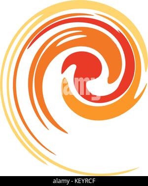 Spirale - simbolo di movimento perpetuo Illustrazione Vettoriale