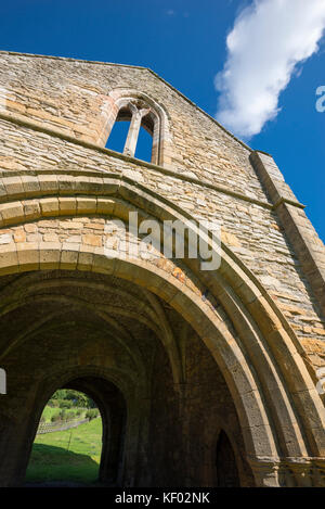 The Gatehouse a Easby Abbey vicino al richmond in North Yorkshire, Inghilterra. Foto Stock