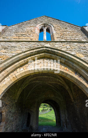 The Gatehouse a Easby Abbey vicino al richmond in North Yorkshire, Inghilterra. Foto Stock