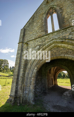 The Gatehouse a Easby Abbey vicino al richmond in North Yorkshire, Inghilterra. Foto Stock