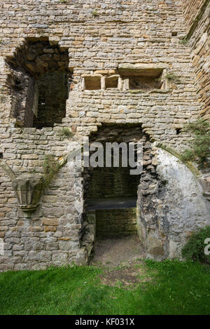 Le belle rovine di Easby Abbey vicino al richmond in North Yorkshire, Inghilterra. Foto Stock