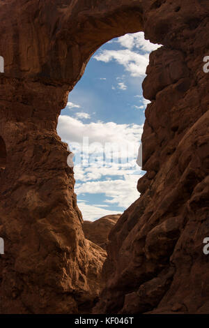 Archi Arches National Park nello Utah, Stati Uniti d'America Foto Stock