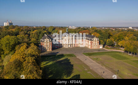 Vista aerea di Muenster castello nel nord-Reno Westfalia Foto Stock