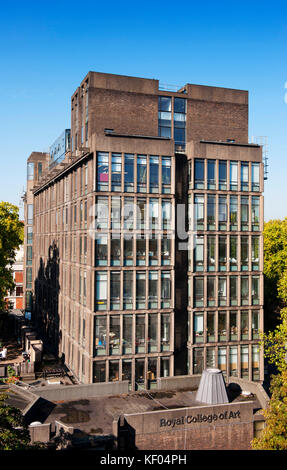 Il Royal College of Art, Kensington Gore, Londra. Vista generale dell'esterno. Elencato Grade II (NHLE 1389259). Foto Stock