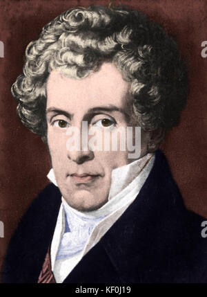 CHERUBINI, Luigi (Salvatore) - Ritratto - compositore italiano, 14 settembre 1760 - 15 Marzo 1842. Versione Colorised. Foto Stock