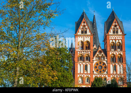 Cattedrale di San Giorgio (Limburger Dom) in Limburg an der Lahn, Germania Foto Stock