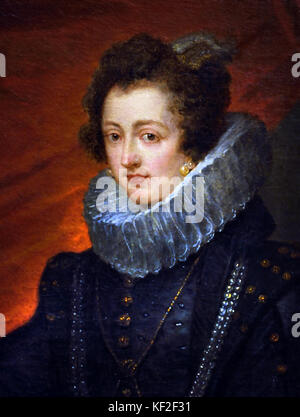 Elisabetta di Francia 1602 -1644 regina di Spagna moglie del re Filippo IV di Spagna. Peter Paul Rubens (1577-1640) pittore fiammingo tradizione Barocca .Anversa, Antwerpen, Belgio, Foto Stock