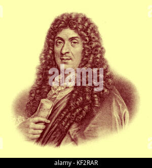 Jean Baptiste Lully, compositore francese 1632-1687. Foto Stock
