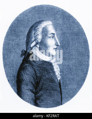 Francesco Durante, ritratto. La chiesa italiana compositore e insegnante, 1684-1755 Foto Stock