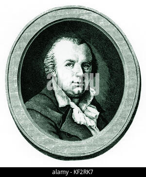 REICHARDT, Johann Freidrich compositore prussiano (1752-1814) HofKapellmeister da BF Bendix, 1796 dopo S Henry, 1791 Foto Stock