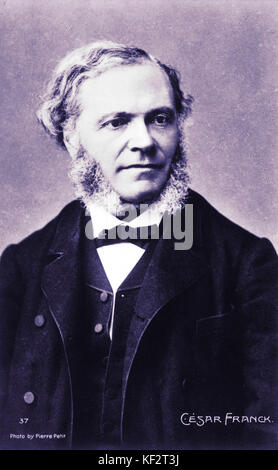 César Franck compositore belga, 1822-1890. Foto Stock