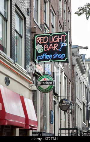 Il quartiere a luci rosse di Amsterdam, Paesi Bassi Foto Stock