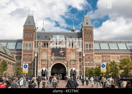 Il Rijksmuseum, Amsterdam, Paesi Bassi Foto Stock