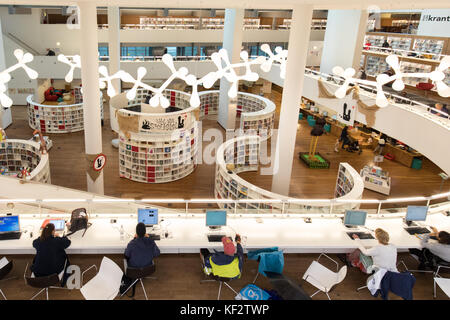 La Biblioteca centrale di Amsterdam, Paesi Bassi Foto Stock