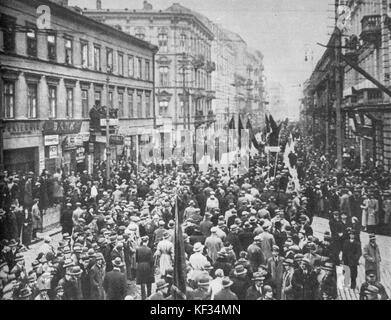 Ulica Graniczna w Warszawie 1 maja 1935 Foto Stock