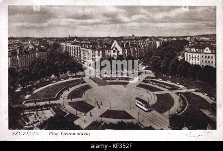 Szczecin Plac Grunwaldzki un Foto Stock