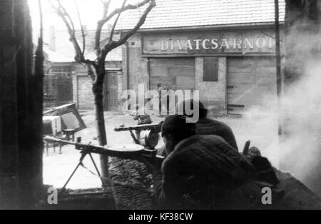 Arma, seconda guerra mondiale, mitragliatrice, PPS mitragliatrice, soldato sovietico 58304 Foto Stock