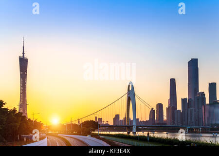 Paesaggio urbano del Guangdong, Guangzhou Foto Stock