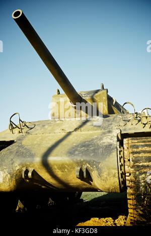 M10 serbatoio in overlord museum Omaha Beach, Normandia, Francia. Foto Stock