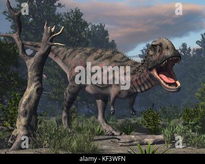 Originale 3D render di dinosauro Foto Stock