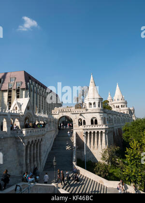 Il Bastione del Pescatore, (Il) Halaszbastya Budapest, Ungheria. Foto Stock