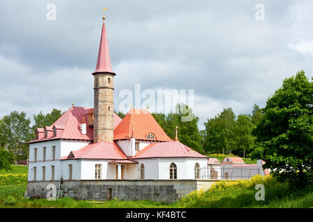 Priory palace di gatchina, Russia (costruito nel 1799) Foto Stock