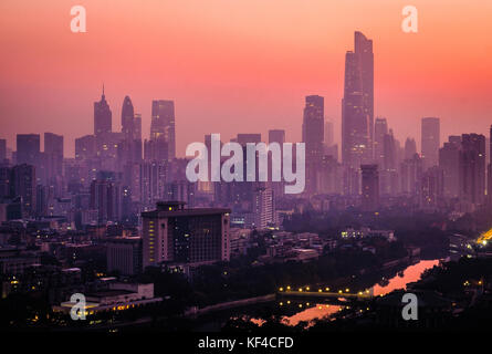 Zhujiang città nuova della città di Guangzhou,nella provincia di Guangdong, Cina Foto Stock