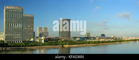 Pazhou convenzione internazionale e il centro espositivo della città di Guangzhou,nella provincia di Guangdong, Cina Foto Stock