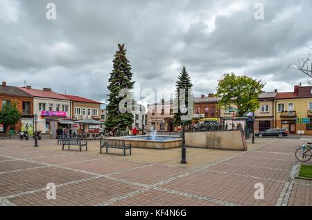 SKALA, Polonia - Agosto 13, 2017: Nizza piccolo mercato nella città di Skala, Polonia. Foto Stock