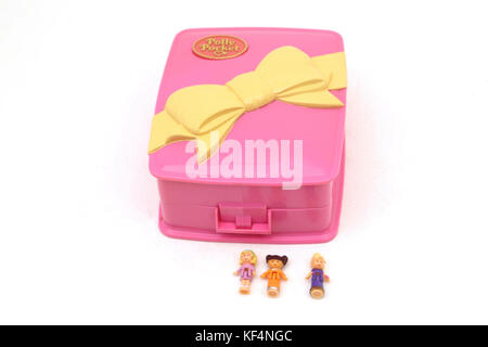 Vintage degli anni novanta Toy Polly Pocket Star Bright Cena con bambole Foto Stock