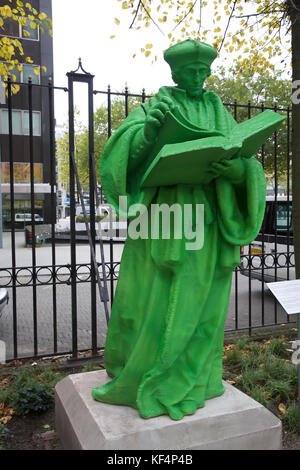 3D stampata la replica della statua di Erasmus di Rotterdam, Olanda Foto Stock