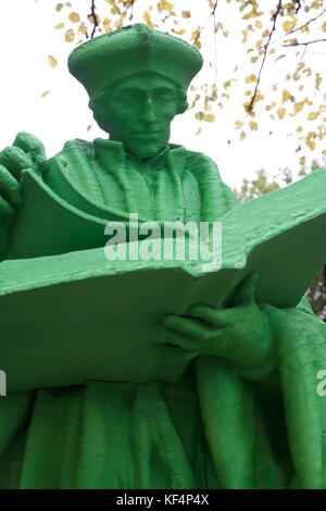 3D stampata la replica della statua di Erasmus di Rotterdam, Olanda Foto Stock
