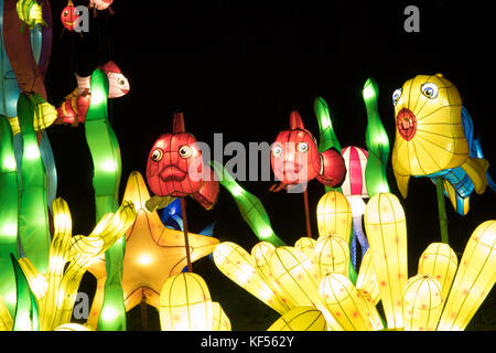 Lanterna Magica Festival,Roundhay Park Leeds, West Yorkshire, Inghilterra, Regno Unito. Foto Stock