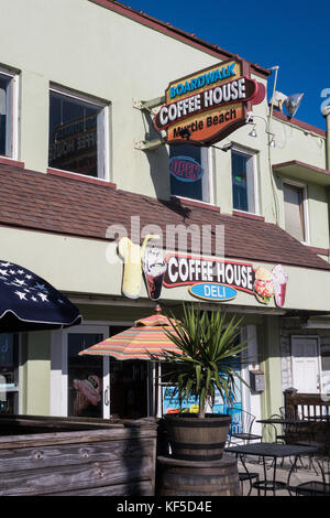 Il boardwalk coffee house, Myrtle Beach, Carolina del Sud, Stati Uniti d'America Foto Stock