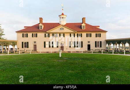 George washingtons casa a Mount Vernon Foto Stock