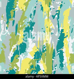 Abstract, vettore seamless schema di ripetizione swatch. Gli spruzzi di vernice e le gocce per molti usi - telefono pelli e casi, home decor, cancelleria, abbigliamento. Illustrazione Vettoriale